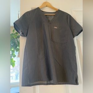 FIGS Graphite Catarina one pocket scrub top